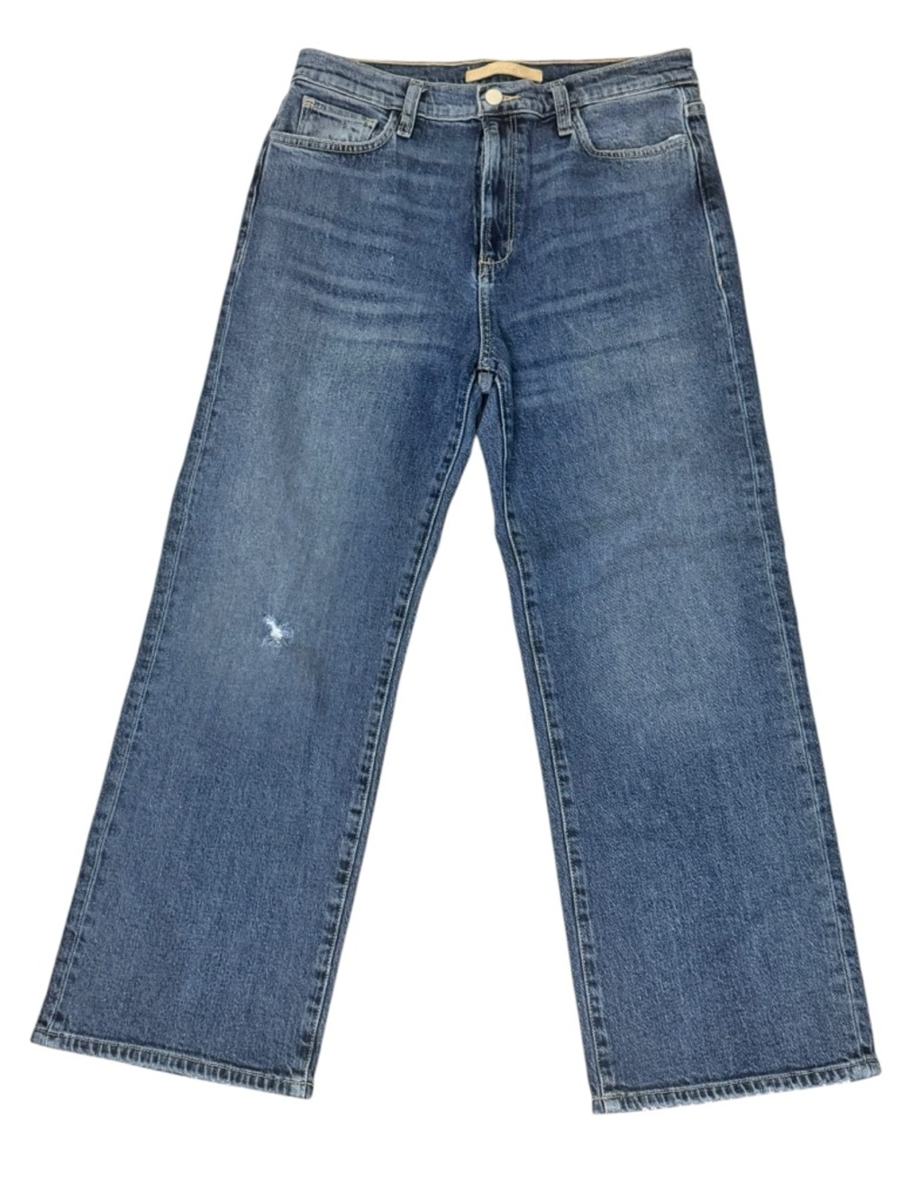 Joe's the Blake High Rise Wide Leg Crop Jeans, Medium Wash Denim Jeans, Size 29